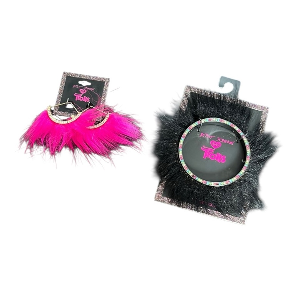 Betsey Johnson furry  fashion jewelry